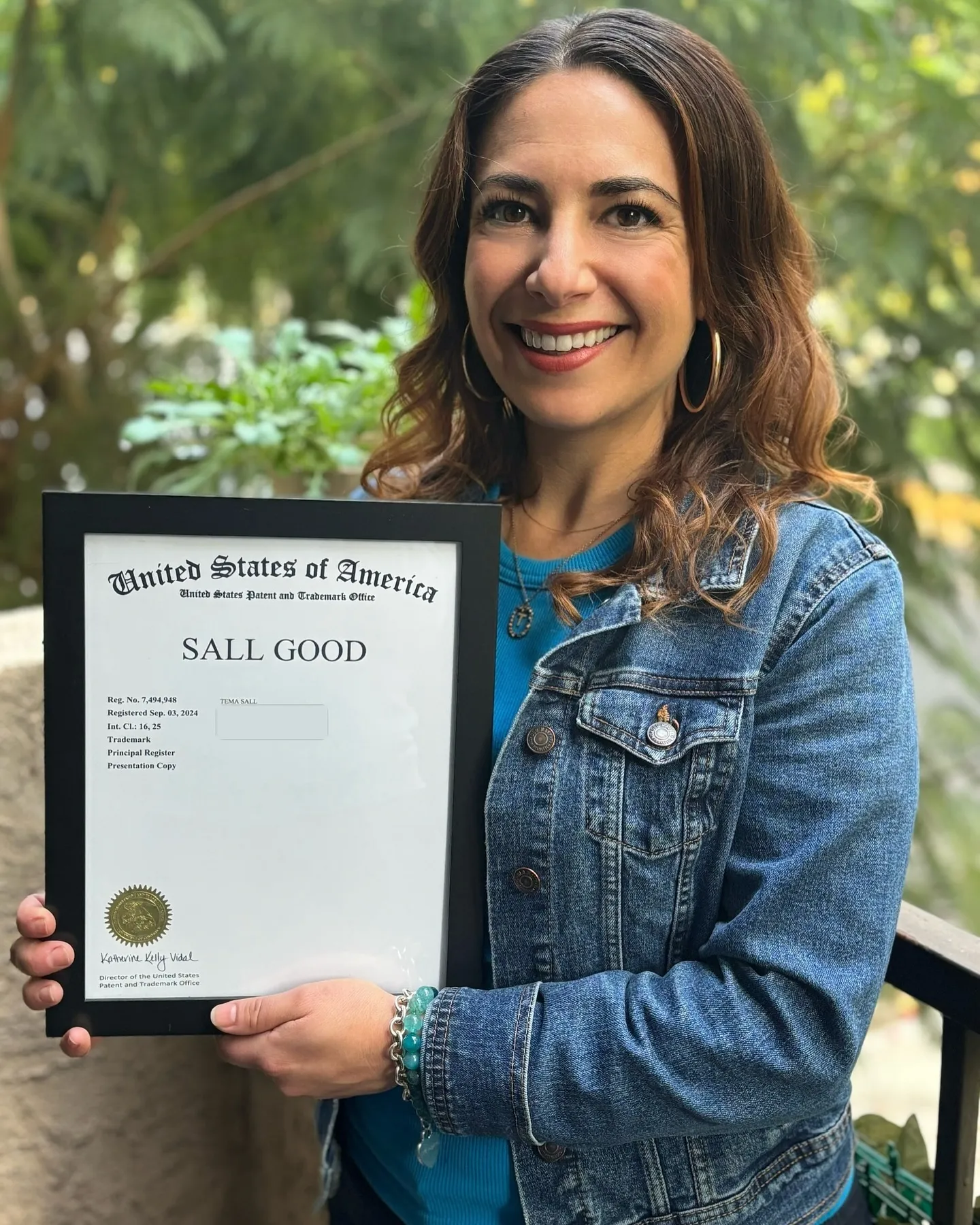 Registered trademark with the USPTO for Sall Good.